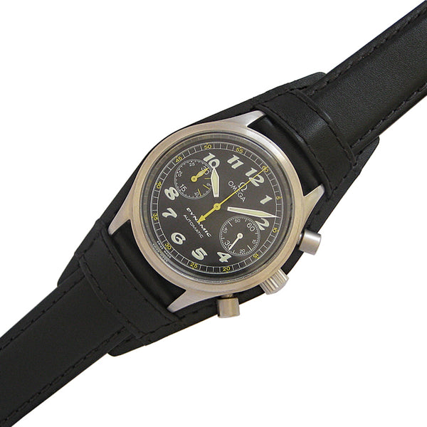 EULIT Bund Black Leather Watch Strap - Holben's Fine Watch Bands