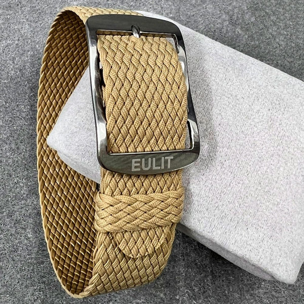 EULIT Perlon Baltic Tan Watch Strap | Holben's