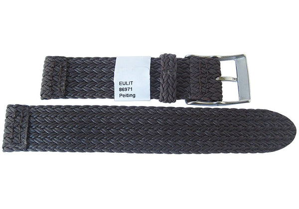 EULIT Perlon Palma Pacific Brown Watch Strap - Holben's