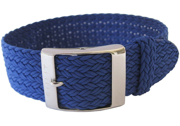 EULIT Perlon Palma Royal Blue Watch Strap - Holben's