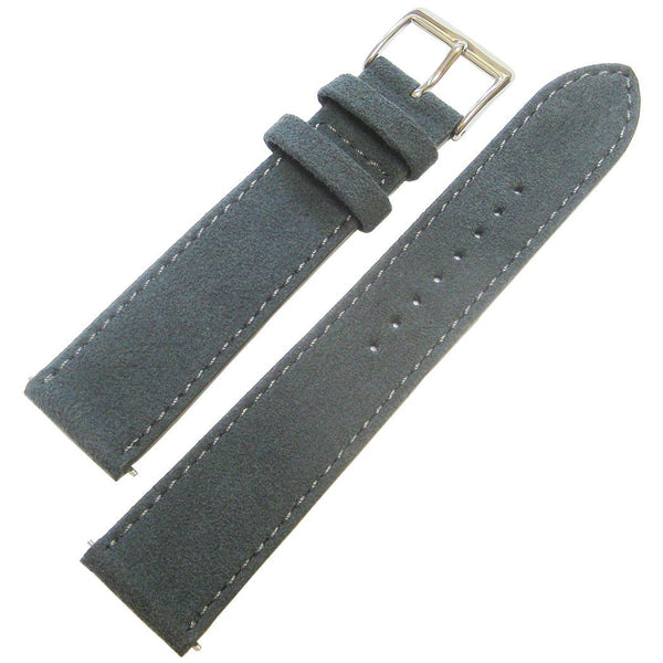 Fluco Alcantara Grey Vegan Suede Watch Strap | Holben's