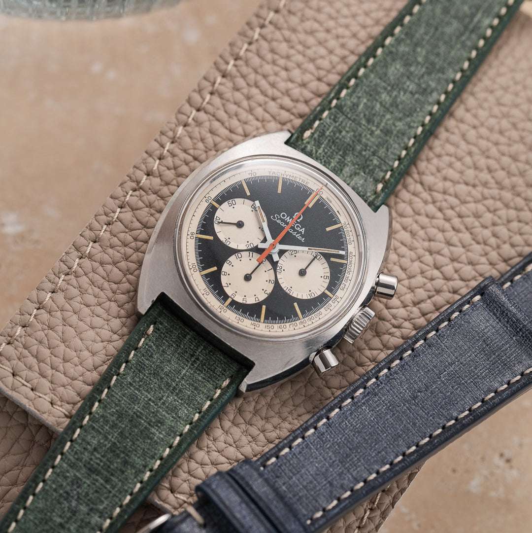 Fluco Babele Green Leather Watch Strap | Holben's