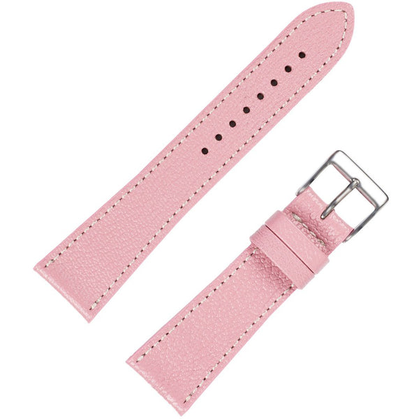 Fluco Biarritz Pink Goatskin Leather Watch Strap | Holben's