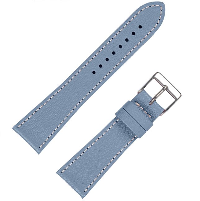 Fluco Biarritz Powder Blue Goatskin Leather Watch Strap | Holben's