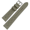 Fluco Biarritz Racing Grey Goatskin Leather Watch Strap | Holben's