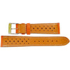 Fluco Biarritz Racing Orange Goatskin Leather Watch Strap | Holben