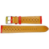 Fluco Biarritz Racing Red Goatskin Leather Watch Strap | Holben's
