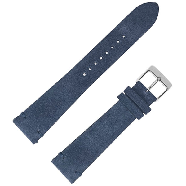 Fluco Cannes Blue Suede Leather Watch Strap | Holben's