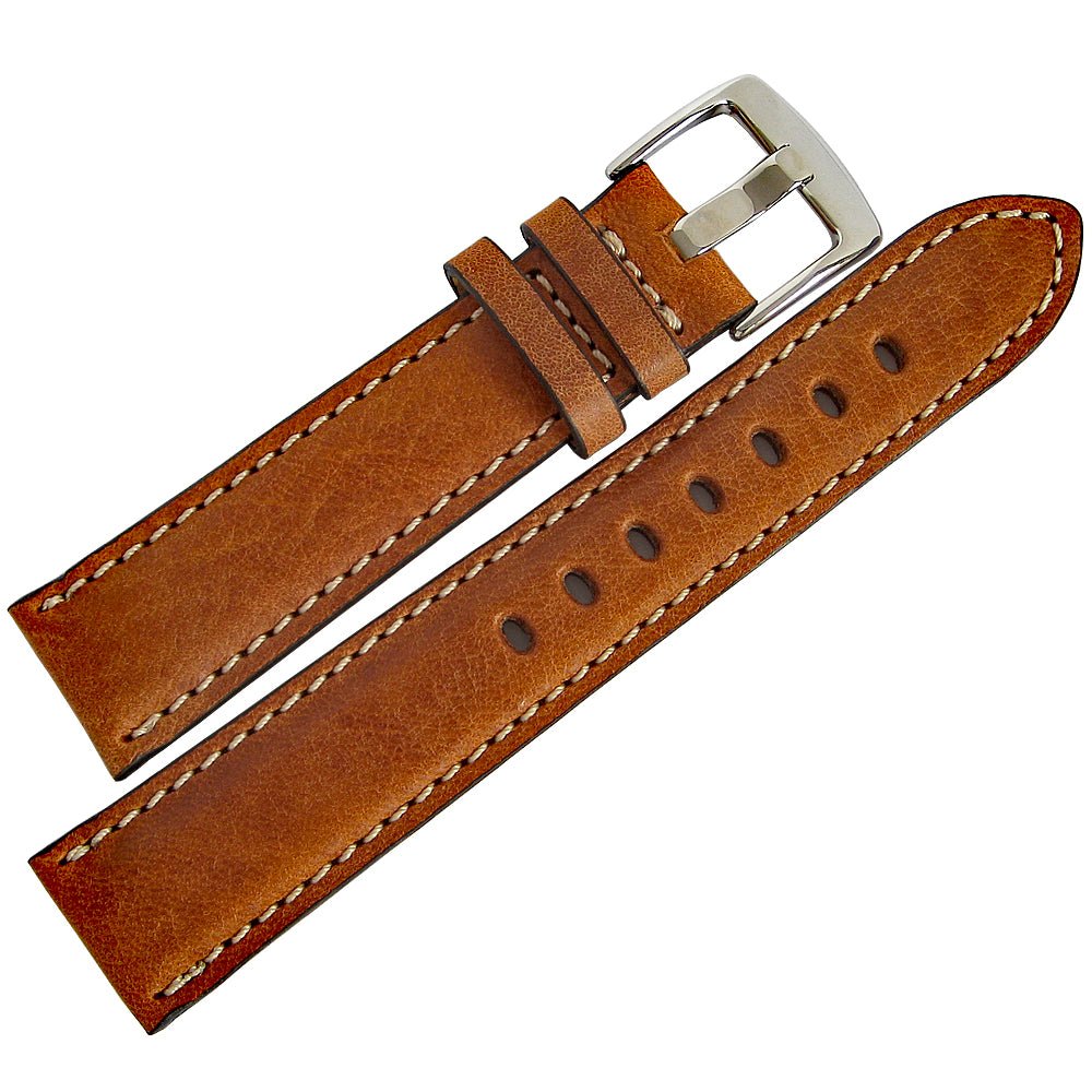 Fluco Casablanca Whiskey Leather Watch Strap - Holben's