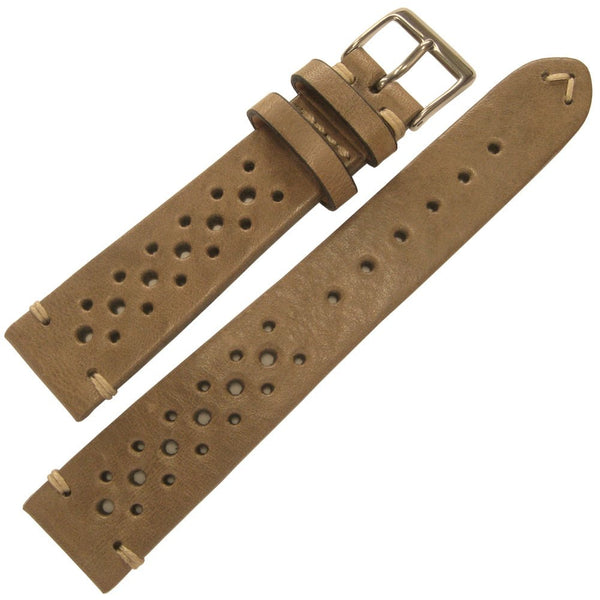 Fluco Hunter Racing Swamp Leather Watch Strap | Holben's