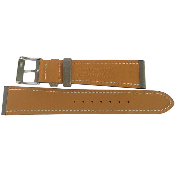 Fluco Biarritz Goatskin Leather Watch Strap Grey-Holben's