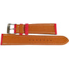 Fluco Biarritz Goatskin Leather Watch Strap Red-Holben's