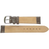 Fluco Record Grey Buffalo-Grain Leather Watch Strap | Holben's