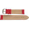 Fluco Record Red Buffalo-Grain Leather Watch Strap | Holben's