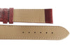 Fluco Record Buffalo-Grain Leather Watch Strap Burgundy-Holben's