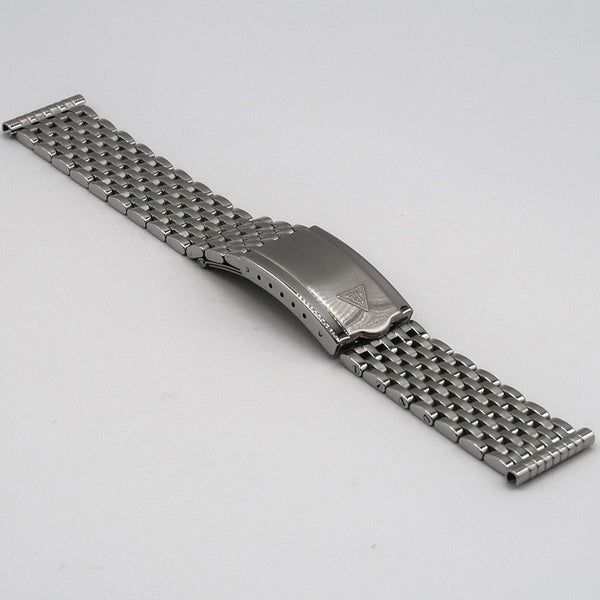 Forstner 9-Row Beads of Rice Stainless Steel Watch Bracelet | Holben's