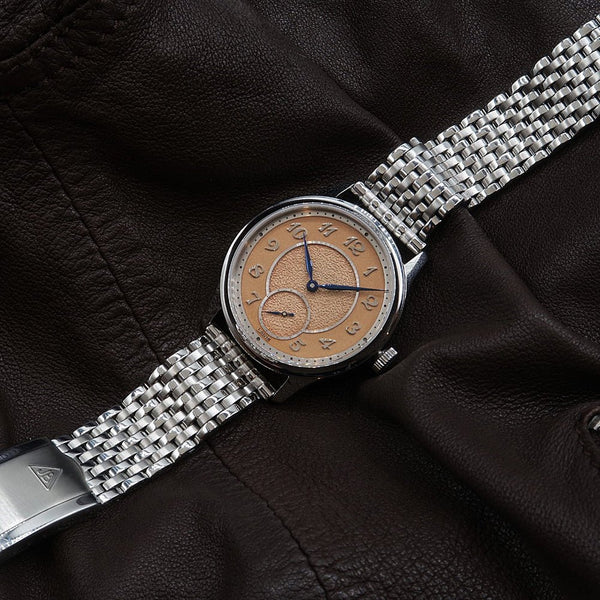 Forstner 9-Row Beads of Rice Stainless Steel Watch Bracelet | Holben's