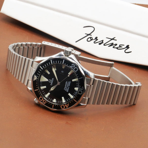 Forstner Barrel Stainless Steel Watch Bracelet Omega Seamaster | Holbens