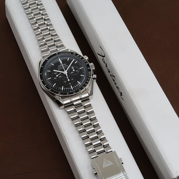 Forstner Bullet Stainless Steel Watch Bracelet for Omega Speedmaster | Holben's