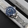Forstner Contemporary Flat Link Stainless Steel Watch Bracelet Omega Seamaster | Holbens