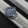 Forstner Contemporary Flat Link Stainless Steel Watch Bracelet Omega Seamaster | Holbens