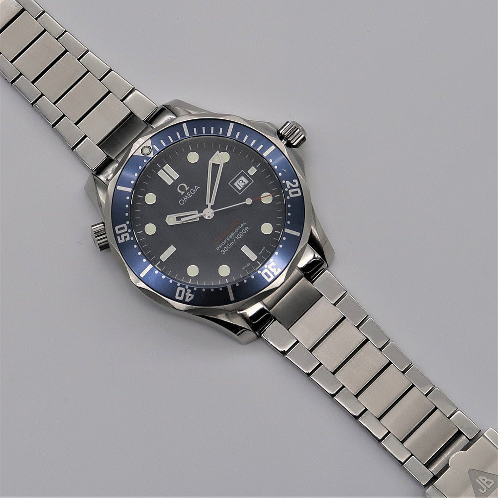 Forstner Contemporary Flat Link Stainless Steel Watch Bracelet Omega Seamaster | Holbens