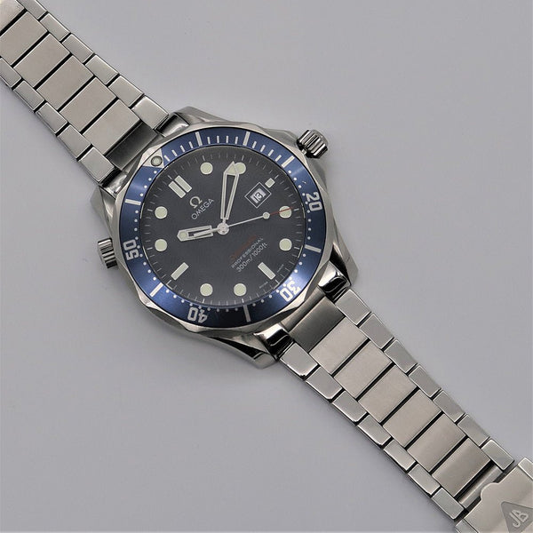 Forstner Contemporary Flat Link Stainless Steel Watch Bracelet Omega Seamaster | Holbens