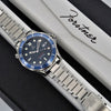 Forstner Contemporary Flat Link Stainless Steel Watch Bracelet Omega Seamaster | Holbens