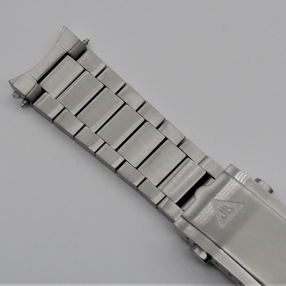 Forstner Contemporary Flat Link Stainless Steel Watch Bracelet Omega Seamaster | Holbens