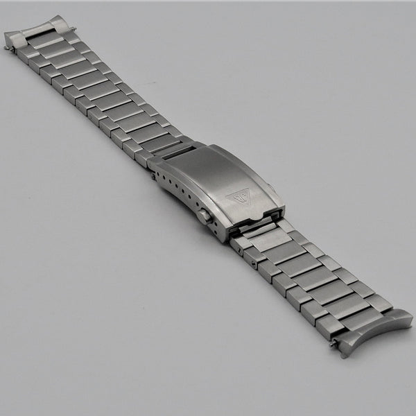 Forstner Contemporary Flat Link Stainless Steel Watch Bracelet Omega Seamaster | Holbens