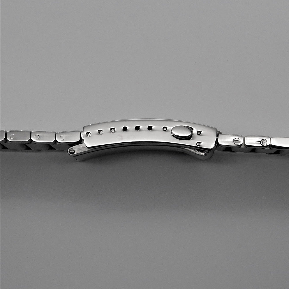 Forstner Contemporary Flat Link Stainless Steel Watch Bracelet Omega Seamaster | Holbens