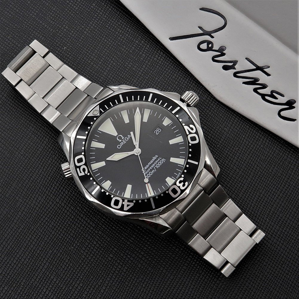 Forstner Contemporary Flat Link Stainless Steel Watch Bracelet Omega Seamaster | Holbens