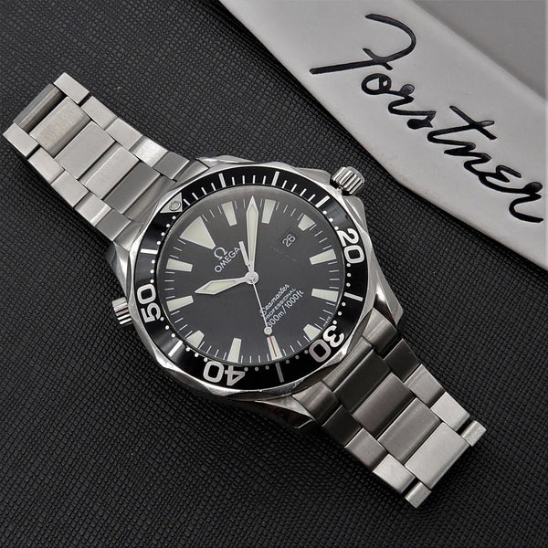 Forstner Contemporary Flat Link Stainless Steel Watch Bracelet Omega Seamaster | Holbens