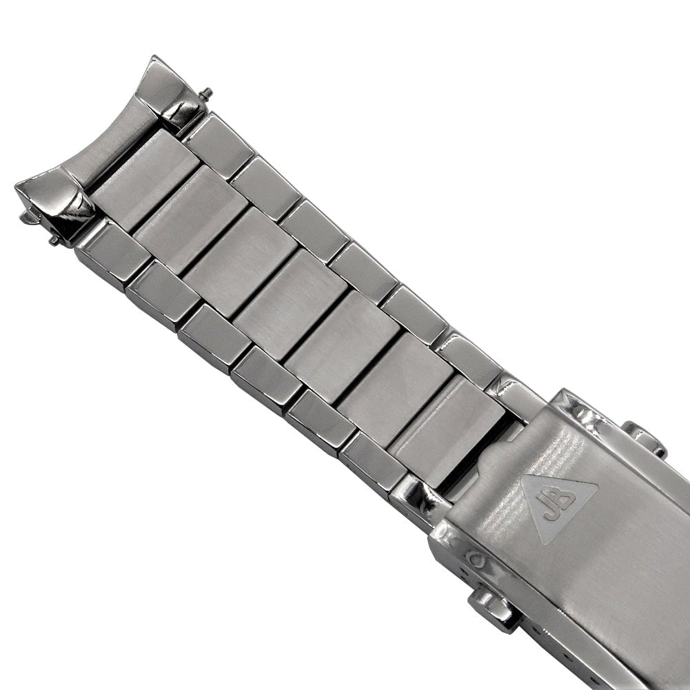 Forstner Contemporary Flat Link Stainless Steel Watch Bracelet Omega Seamaster | Holbens