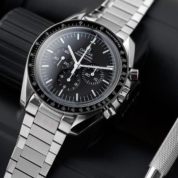 Forstner Flat Link Watch Bracelet Omega Speedmaster | Holbens