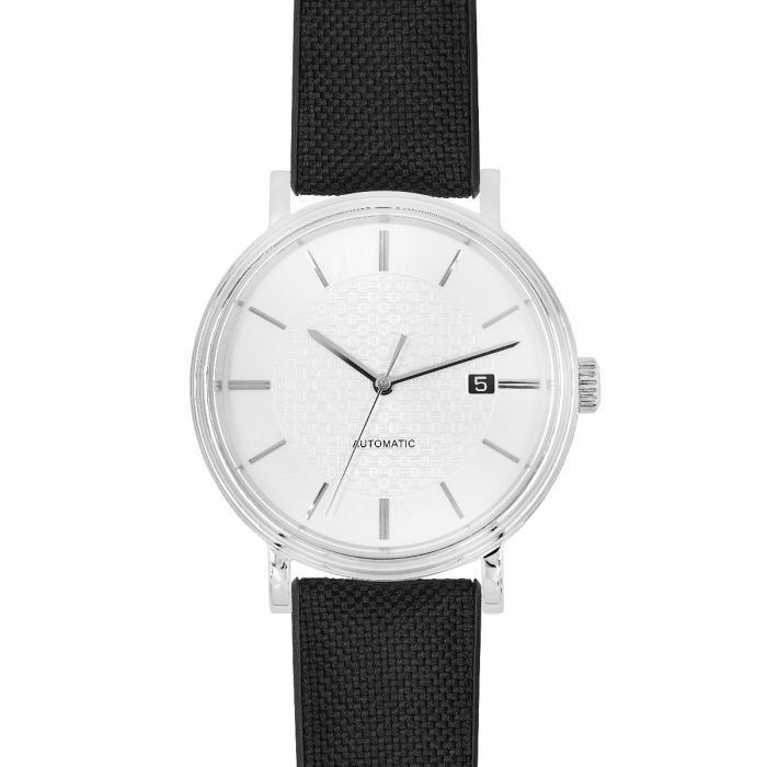 Hirsch Arne Performance Sailcloth Black Vegan Watch Strap-Holben's