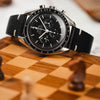 Hirsch Bagnore Black Vegetable-Tanned Leather Watch Strap | Holben's