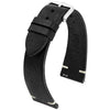 Hirsch Bagnore Black Vegetable-Tanned Leather Watch Strap | Holben's