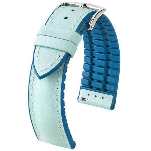 Hirsch Lindsey Blue Leather Watch Strap