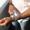 Hirsch Osiris Light Blue Nubuck Leather Watch Strap | Holben's