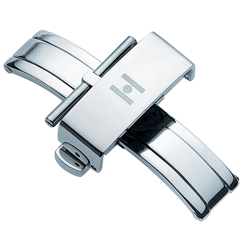 Hirsch Pusher Butterfly Deployant Clasp Stainless Steel | Holben's