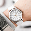 Hirsch Toronto White Leather Watch Strap | Holben's