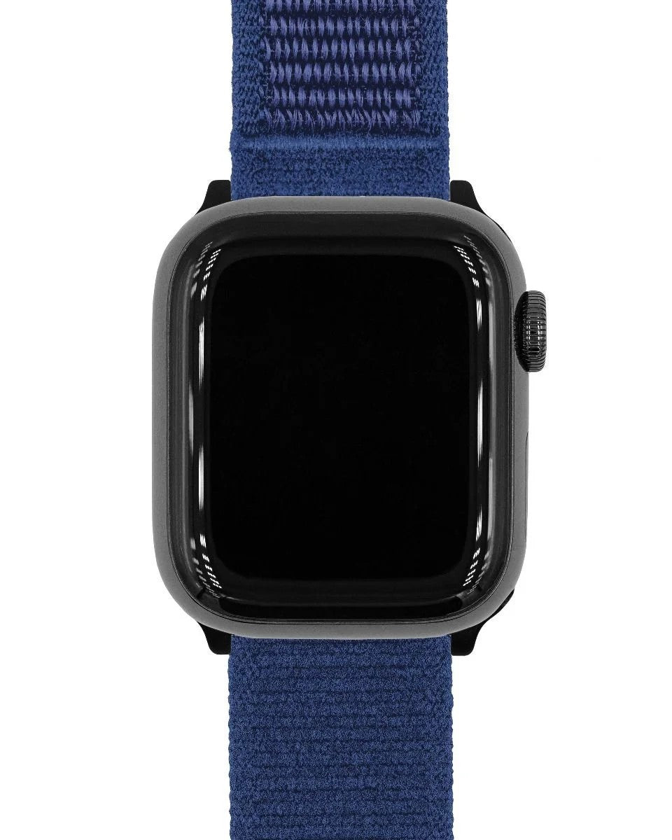Hirsch Vocem Velcro Blue Quick Release Watch Strap | Holben's
