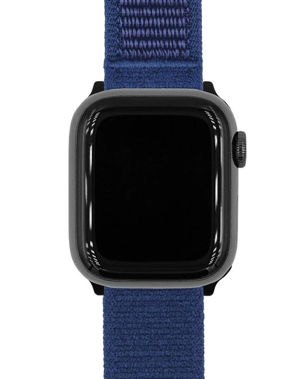 Hirsch Vocem Velcro Blue Quick Release Watch Strap | Holben's