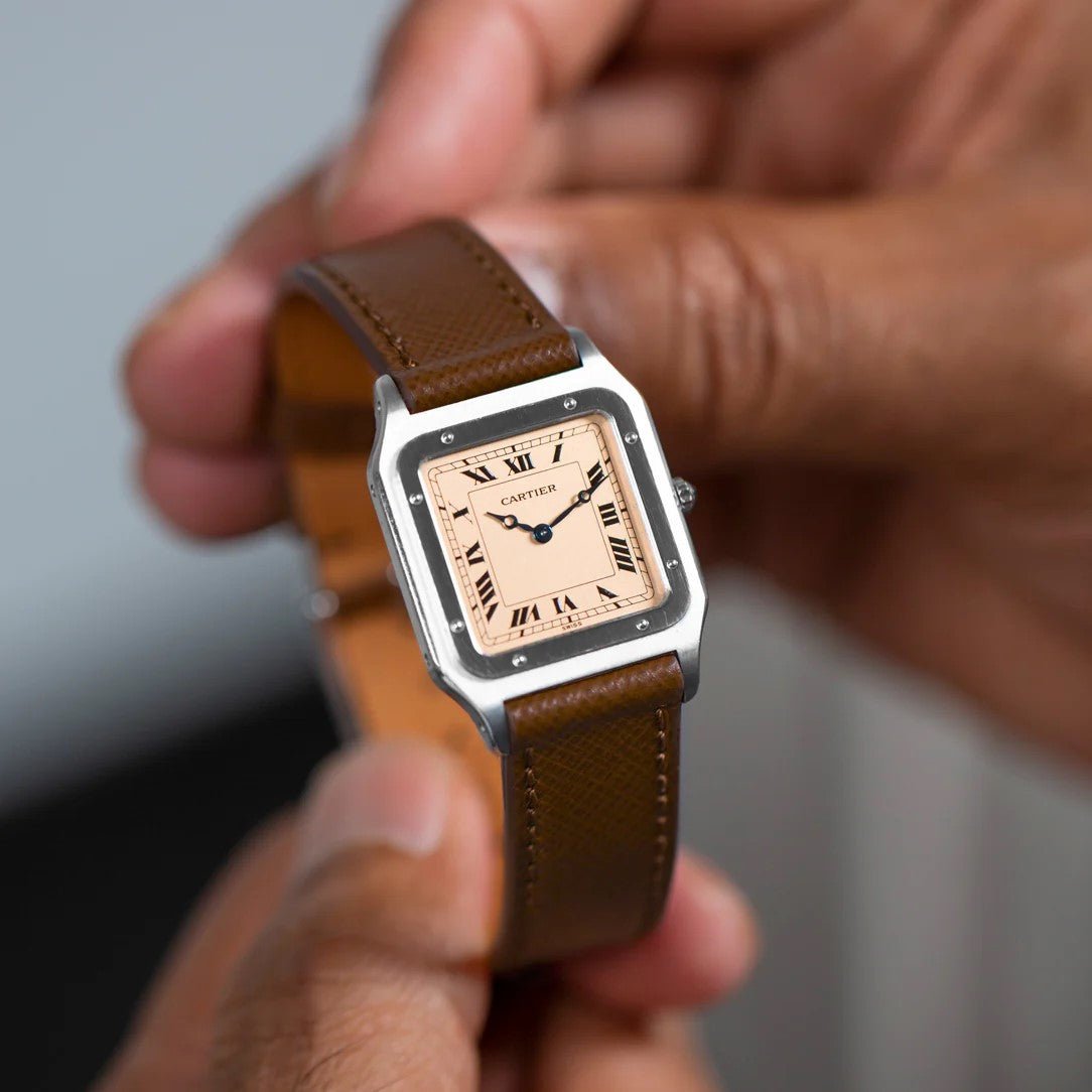 Molequin Downtown Brown Saffiano Leather Watch Strap | Holben's