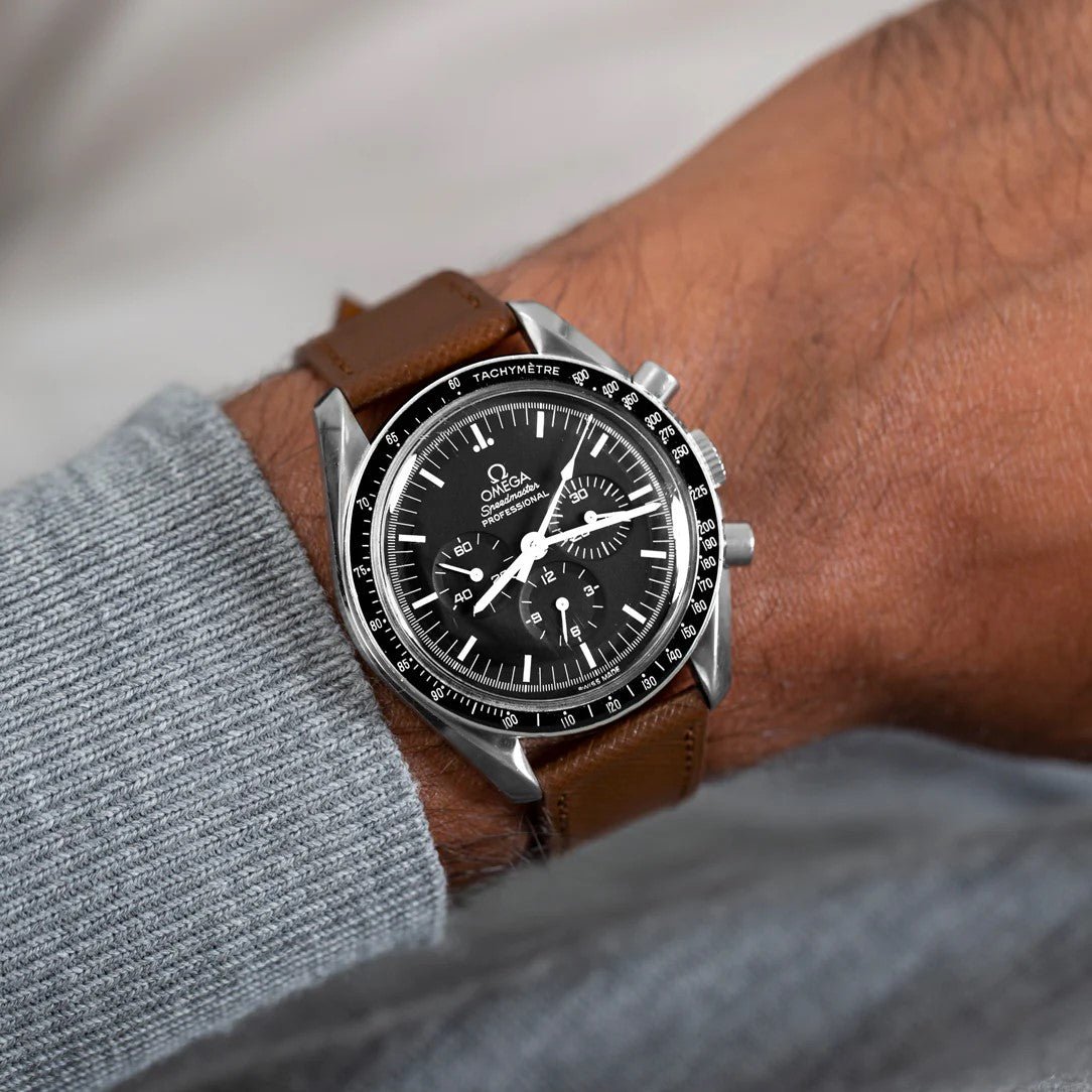 Molequin Downtown Brown Saffiano Leather Watch Strap | Holben's