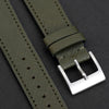 Molequin Military Green Saffiano Leather Watch Strap | Holben's