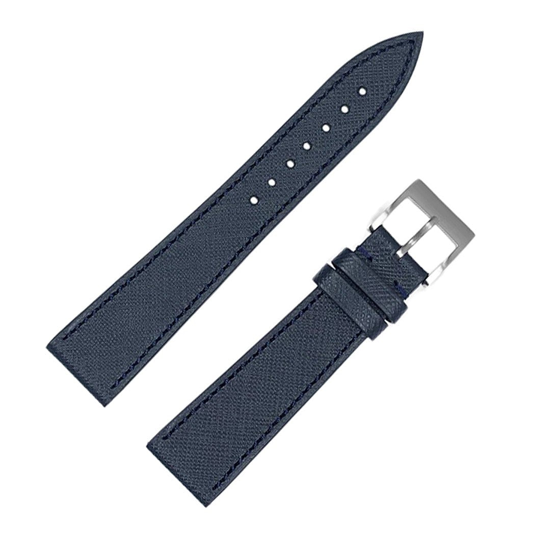 Molequin Oxford Blue Saffiano Leather Watch Strap | Holben's