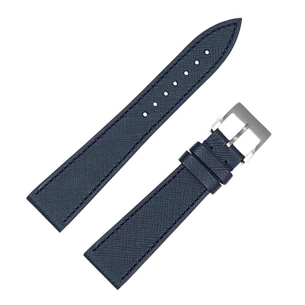 Molequin Oxford Blue Saffiano Leather Watch Band Strap