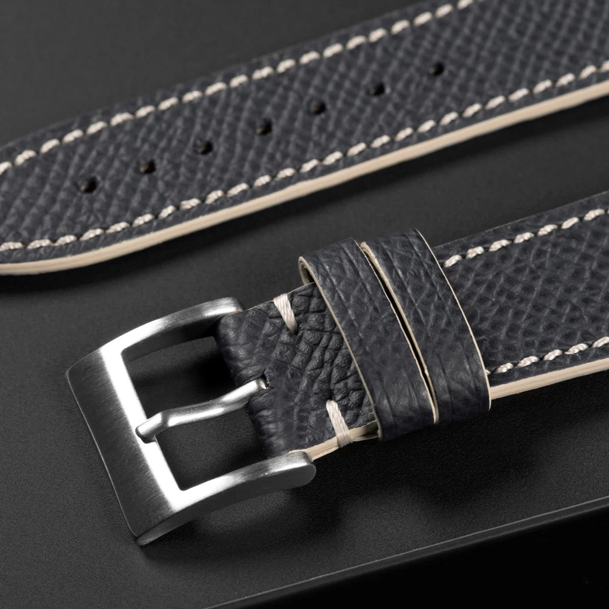 Molequin Anthracite Two Tone Leather Watch Strap | Holben's